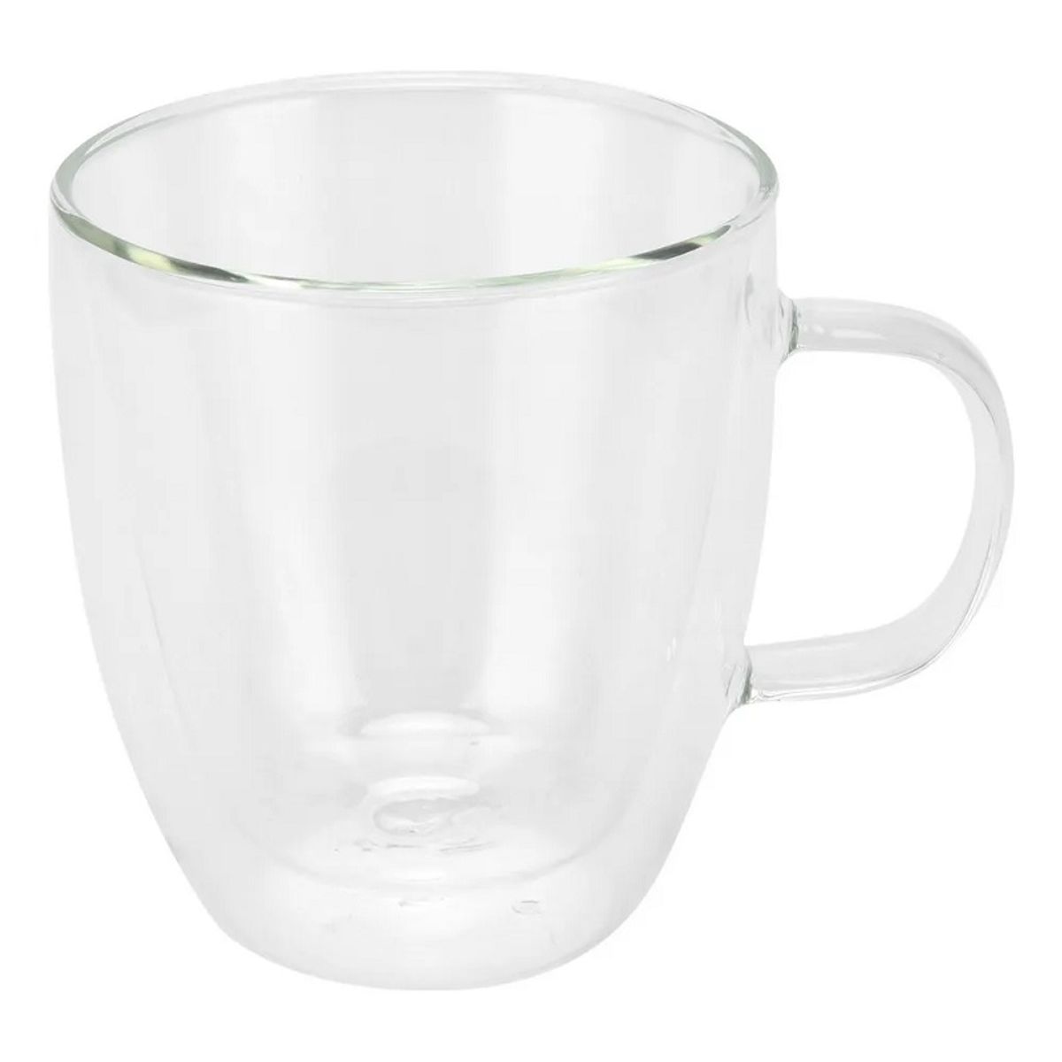 GENERICO - TAZAS DE CAFE DOBLE PARED, TRANSPARENTE  DE VIDRIO 280ML