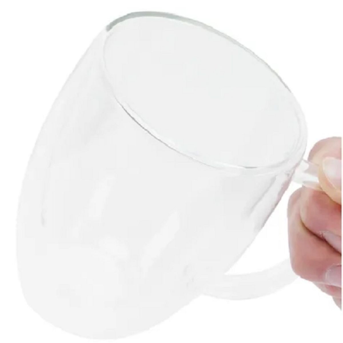 GENERICO - TAZAS DE CAFE DOBLE PARED, TRANSPARENTE  DE VIDRIO 280ML