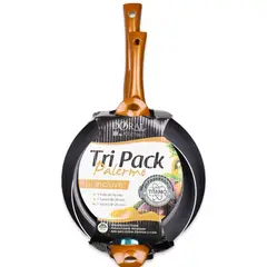 DORAL - Set De 3 Sartenes Antiadherentes Palermo color salmon