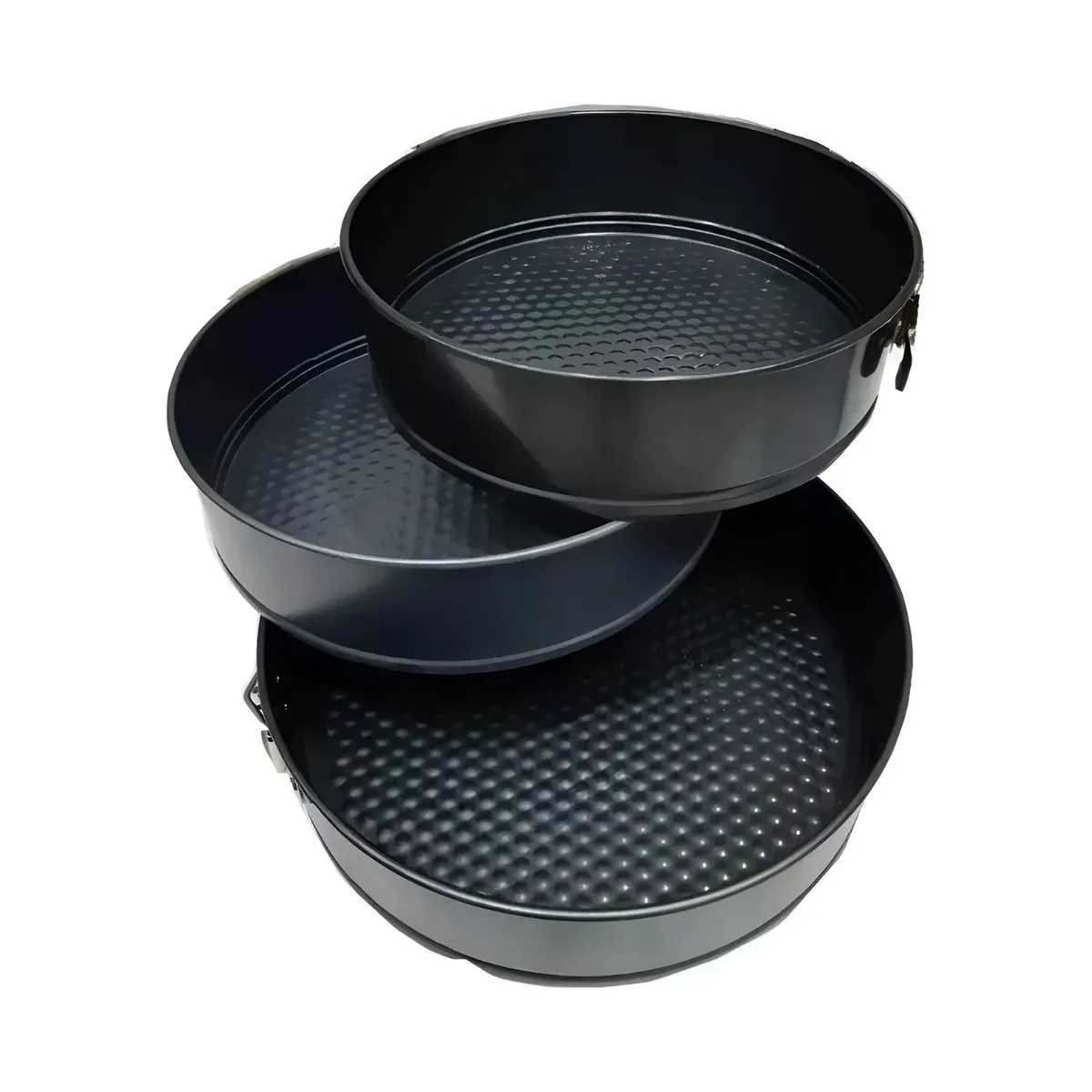 GENERICO - 3 Moldes De Torta Desmontable Antiadherente Reposteria