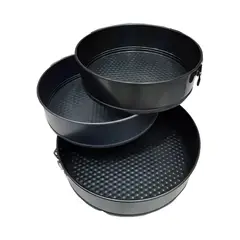 GENERICO - 3 Moldes De Torta Desmontable Antiadherente Reposteria