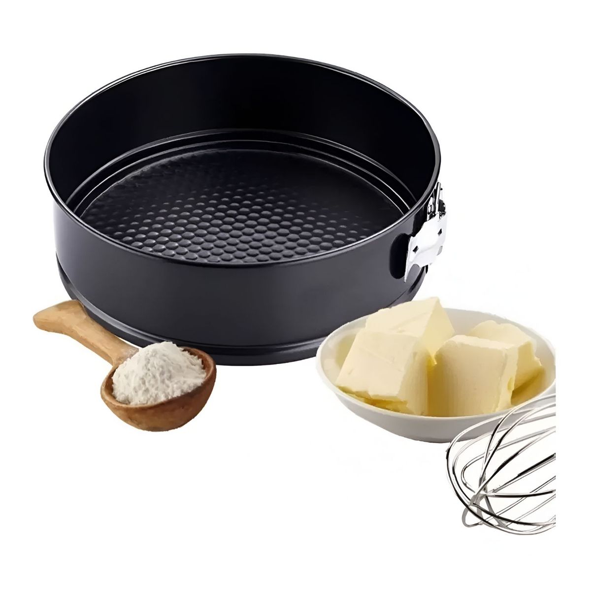 GENERICO - 3 Moldes De Torta Desmontable Antiadherente Reposteria
