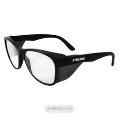 STEELPRO - Lente Seguridad Safeblack Claro Full Reader +1.5D