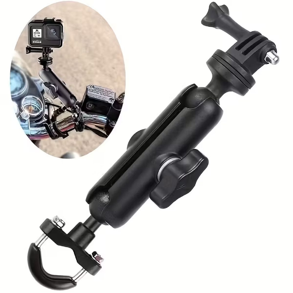 GENERICO - Soporte De Bicicleta O Motocicleta Scooter Para Gopro Cámara