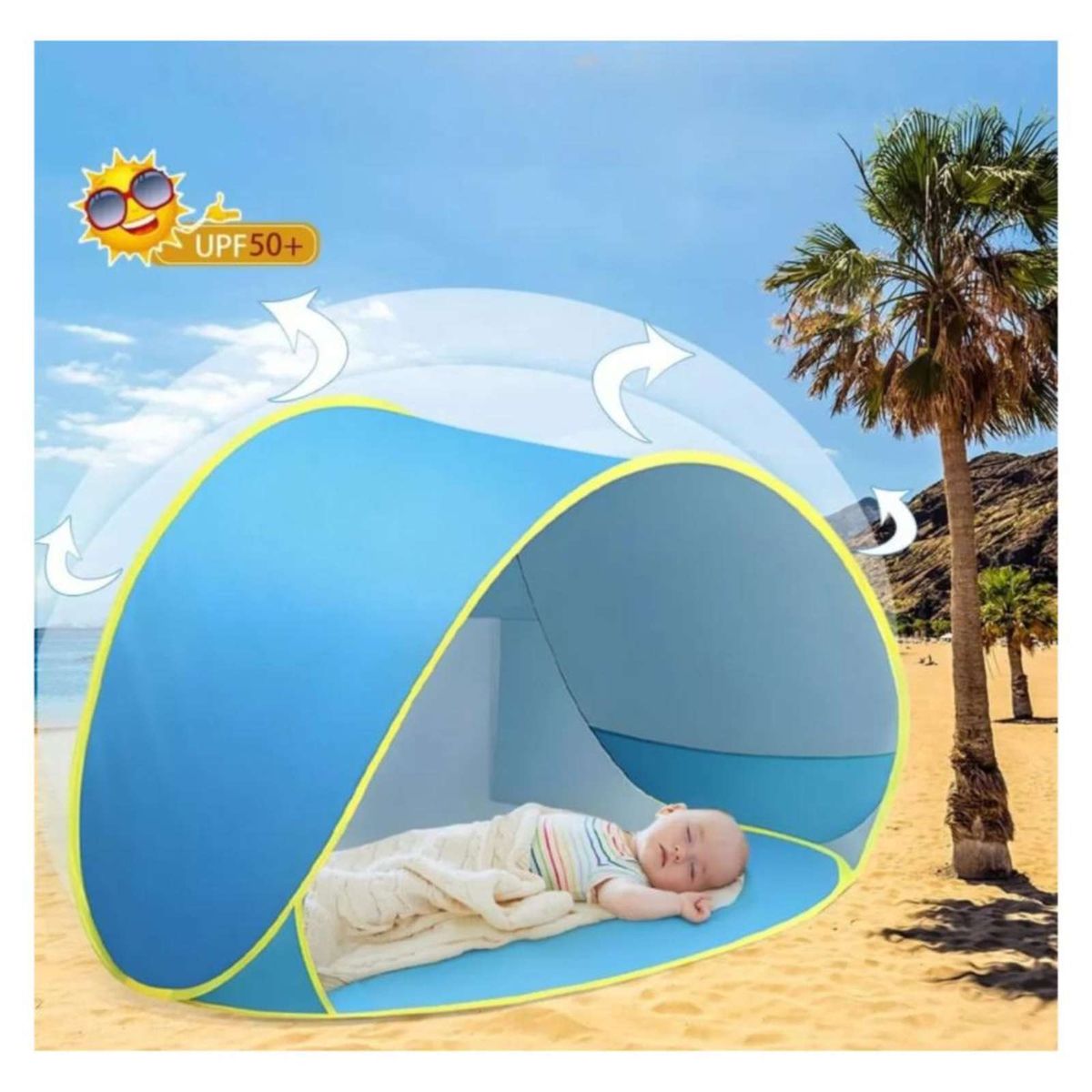 GENERICO - Carpa Bebe Para Playa o Camping con piscina integrada