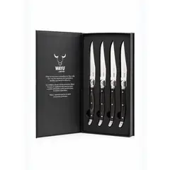 WAYU - Set 4 Cuchillos Black Mesa Limited Color Negro