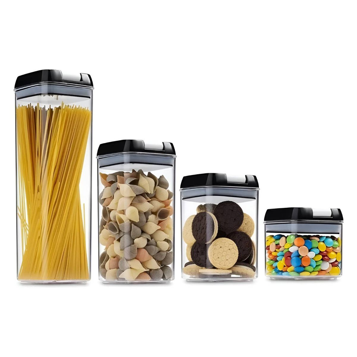 GENERICO - Set De 7 Contenedores Hermeticos De Plastico Cocina Despensa