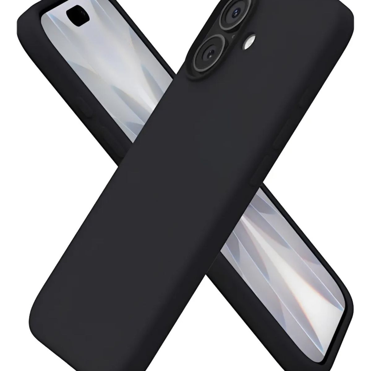 GENERICO - Carcasa De Silicona Soft Para iPhone 17 Normal - Negro
