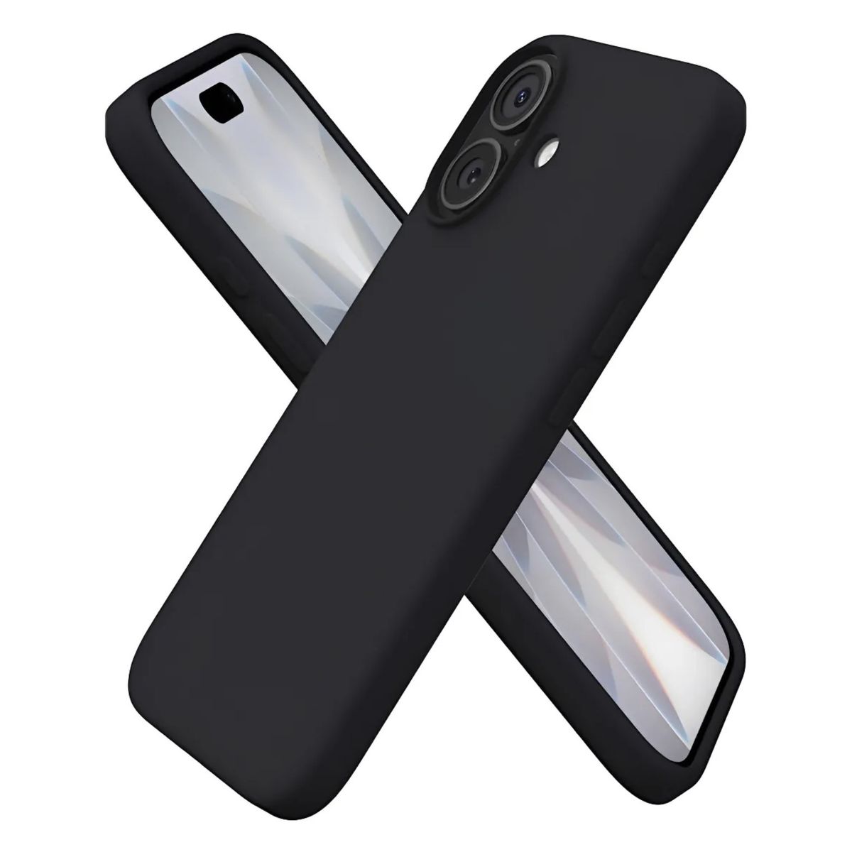 GENERICO - Carcasa De Silicona Soft Para iPhone 17 Normal - Negro