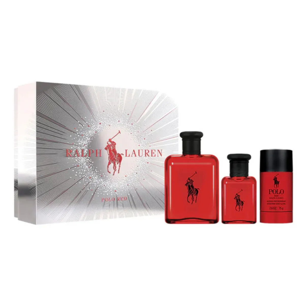 RALPH LAUREN - Set Perfume Polo Red EDT 125 ml + 40 ml + Deo 75 ml Ralph Lauren