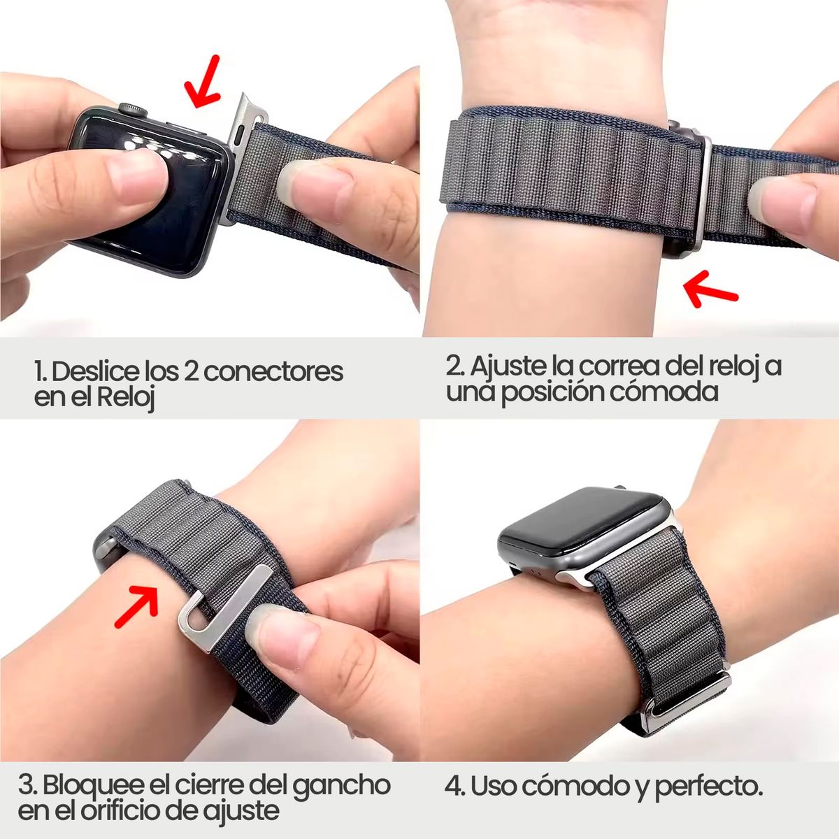KBOD - Correas Para Apple Watch Kbod Loop Alpino Compatible 38-40-41mm Verde