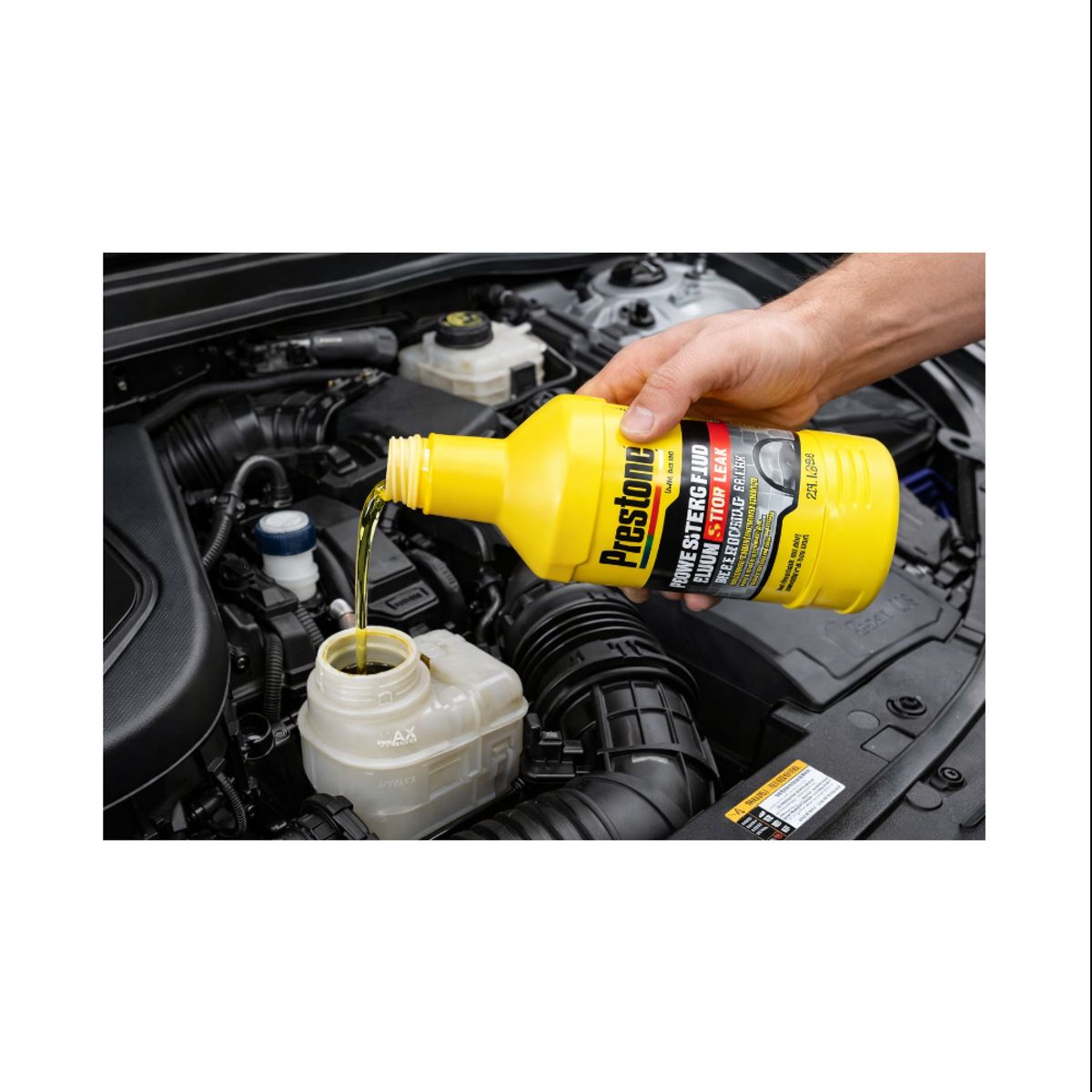PRESTONE - Aceite Tapafugas Dirección Hidráulica 2 en1 355ml