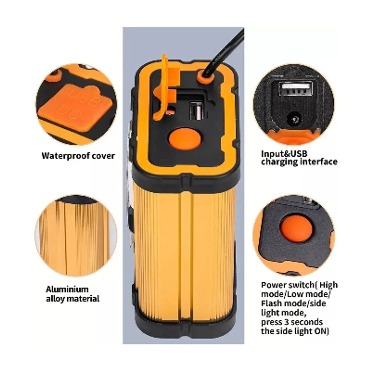 GENERICO - Foco Linterna Minera Led Caza 1200w Camping