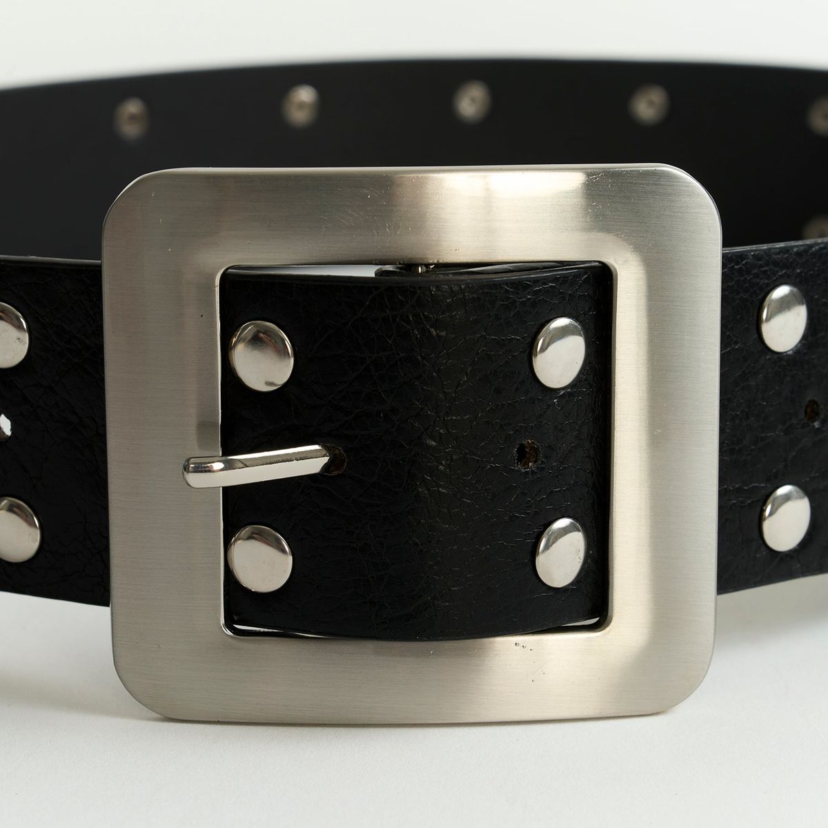 LOUNGE - Cinturón Mujer Tachas Hebilla Cuadrada