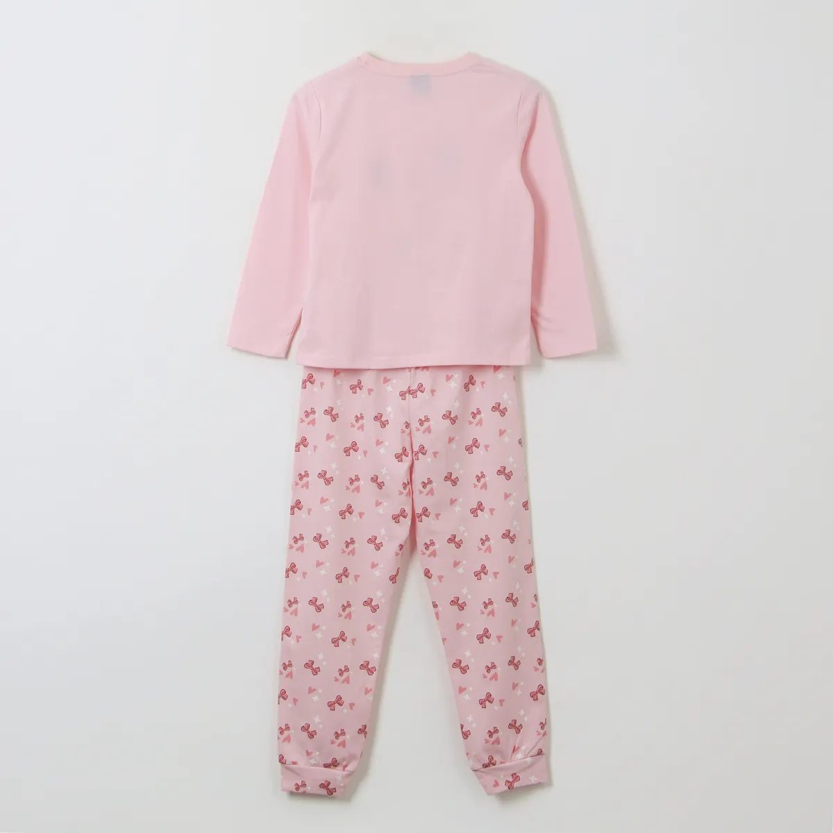 DISNEY - Pijama Manga Larga Niña Cinta Minnie Mouse Rosado Disney