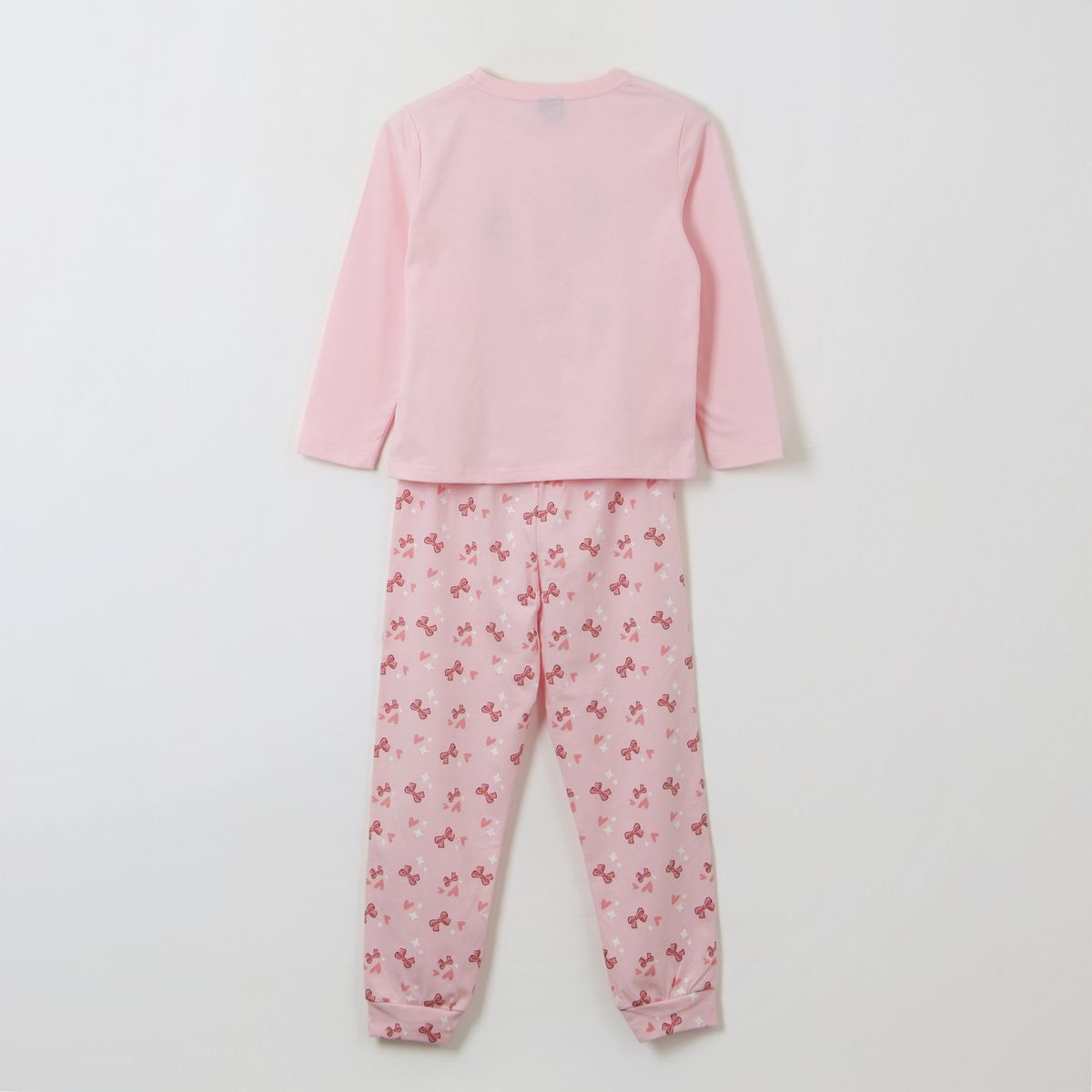 DISNEY - Pijama Manga Larga Niña Cinta Minnie Mouse Rosado Disney