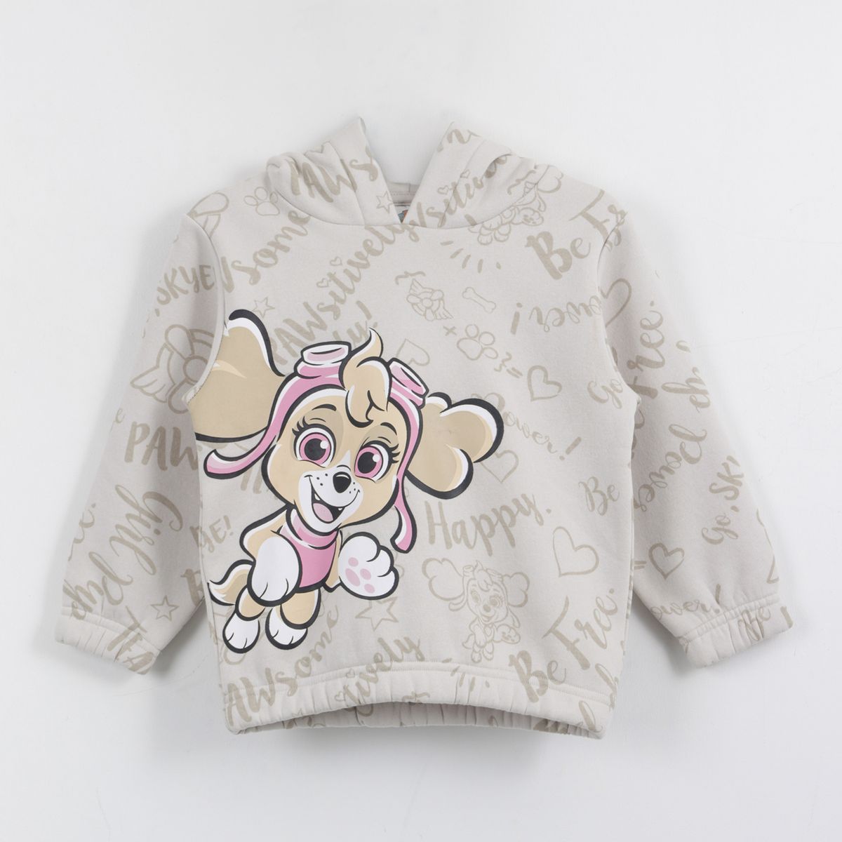 PAW PATROL - Polerón Niña Hoodie Print Happy Skye Gris Paw Patrol