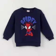 MARVEL - Polerón Cerado Niño Spidey To The Rescue Azul