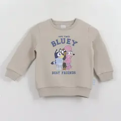 BLUEY - Polerón Cerrado Niño Best Friends Beige