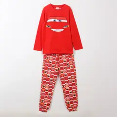 DISNEY - Pijama Manga Larga Niño Rayo McQueen Cars Rojo
