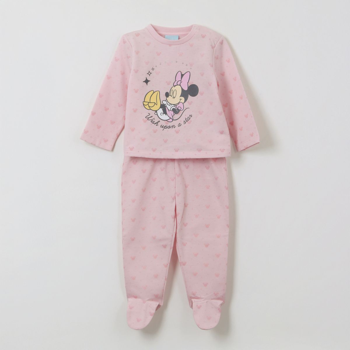 DISNEY - Pijama Manga Larga Niña Wish Minnie Rosado Disney