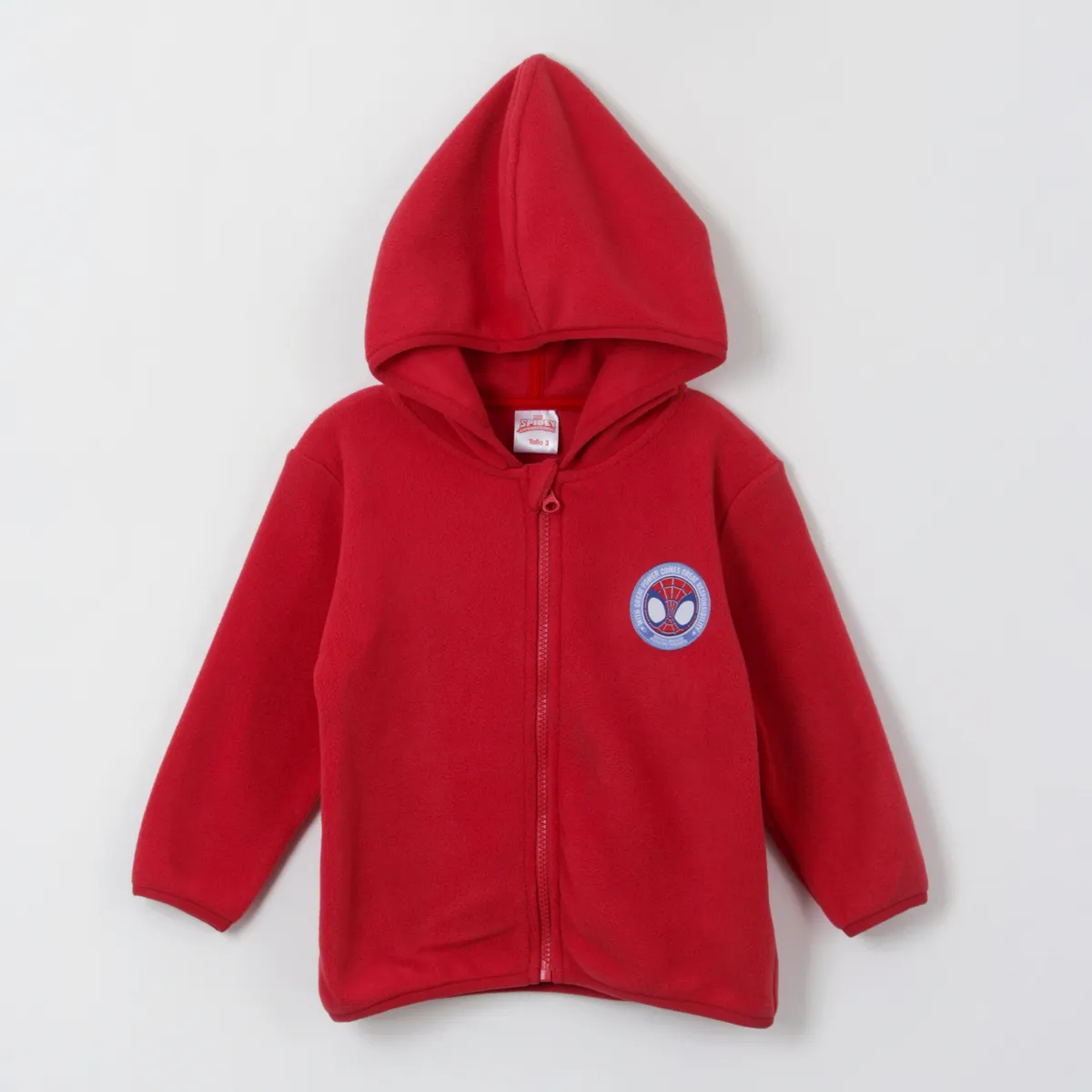 MARVEL - Polar con Gorro Niño Logo Spidey Rojo Marvel