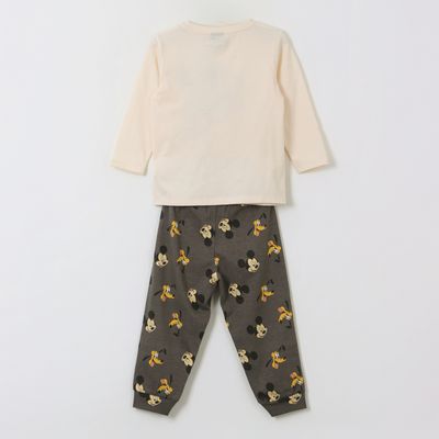 Imagen 2 del producto Pijama Manga Larga Niño Mickey & Pluto Blanco