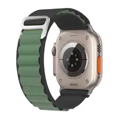 KBOD - Correas Para Apple Watch Loop Alpino Compatible 38-40-41mm Negro Verde