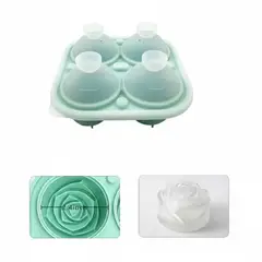 GENERICO - Molde De Silicona Para Hielo Forma De Rosas