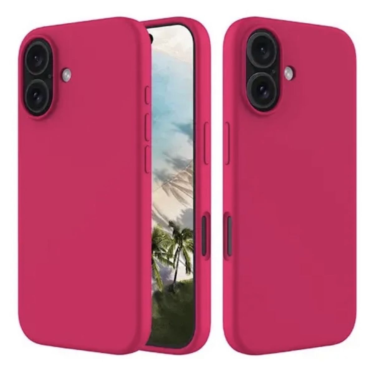 GENERICO - Carcasa De Silicona Soft Para iPhone 17 Normal - Fucsia