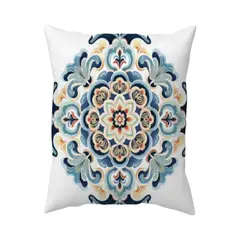 GENERICO - Pack de 2 Fundas de cojin mandala estampadas con relleno