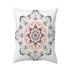 GENERICO - Pack de 2 Fundas de cojin mandala estampadas con relleno