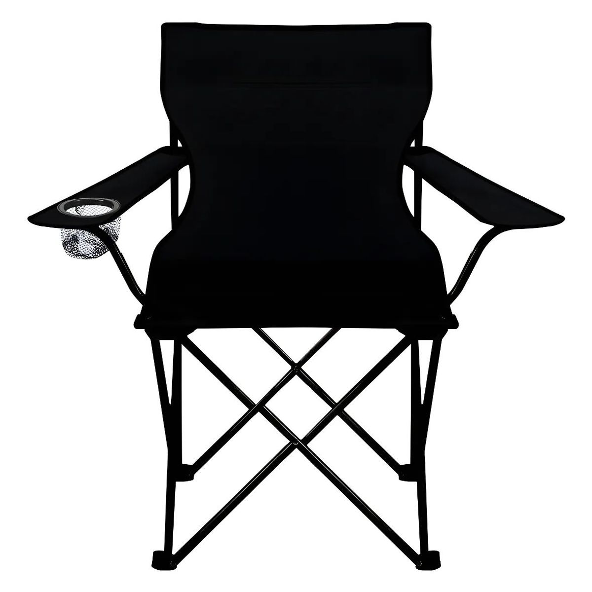 GENERICO - Silla Plegable Y Portátil Para Campamento Color Negra