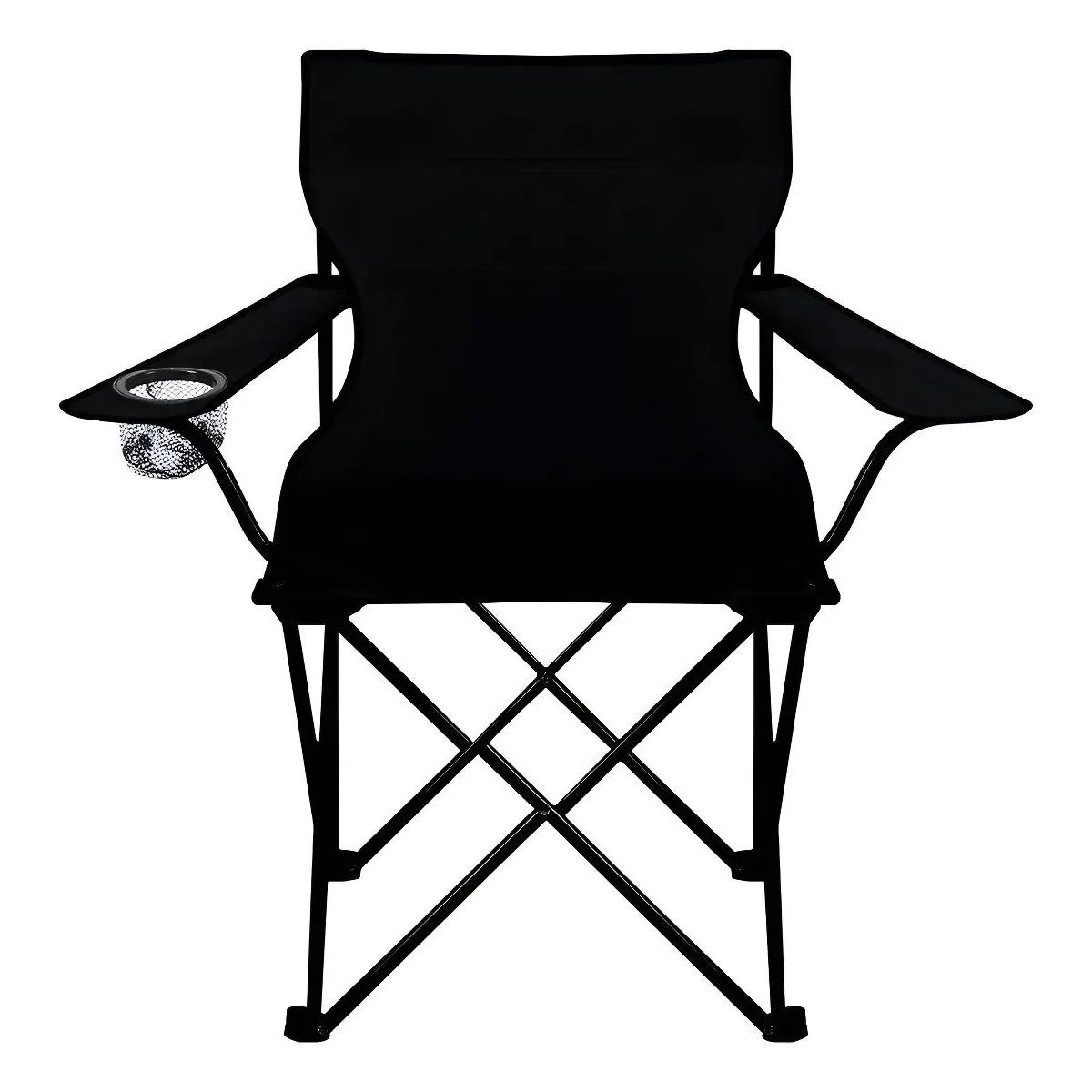GENERICO - Silla Plegable Y Portátil Para Campamento Color Negra
