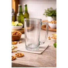 CRISTAR - Vasos Cerveceros Shoperos De Vidrio 383cc - Dacota