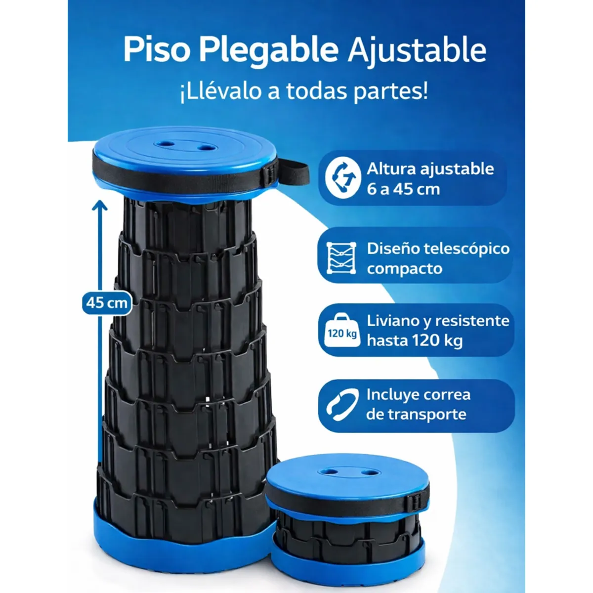 MOVI - Piso Plegable Portátil Multiuso  Ideal para Ciudad Campo y Playa
