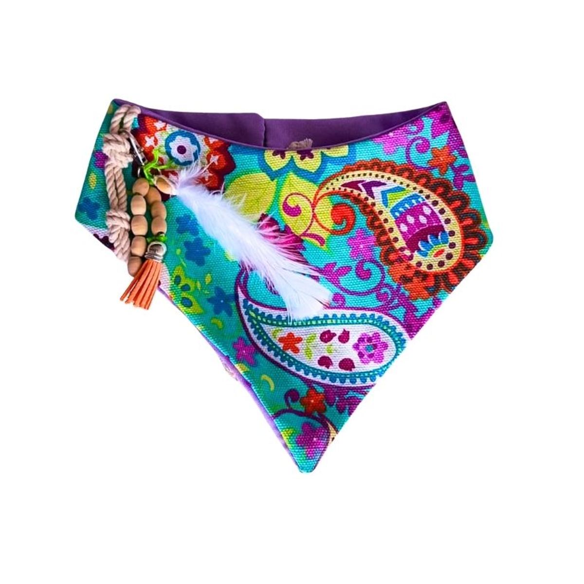 GENERICO - Bandana Para Mascotas Lila Blossom Talla M