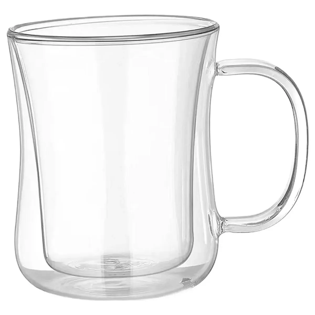GENERICO - TAZA CAFE DOBLE PARED DE VIDRIO 270 ML