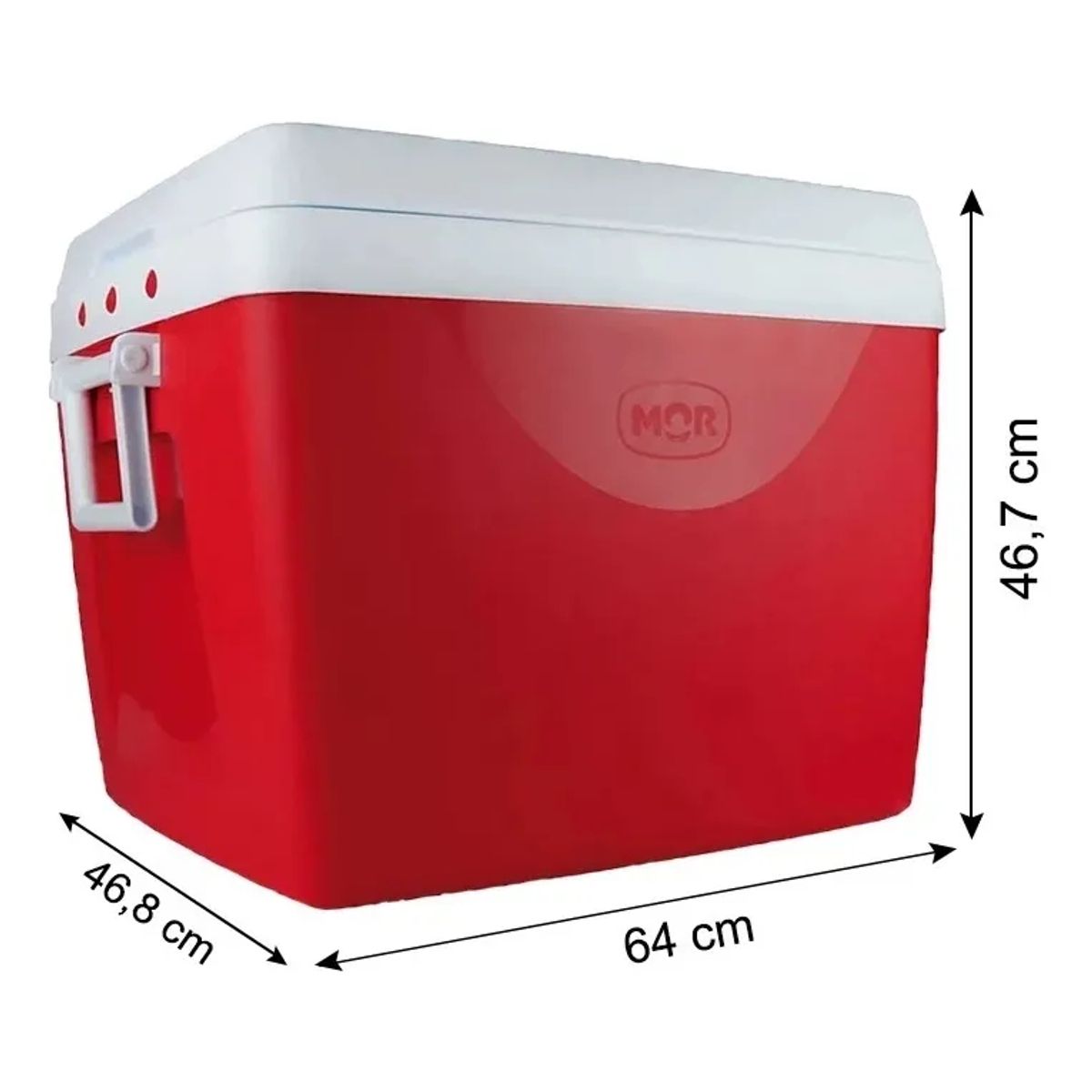 MOR - Cooler Termico Conservadora Mor 75 Litros 110 Latas Portatil Rojo