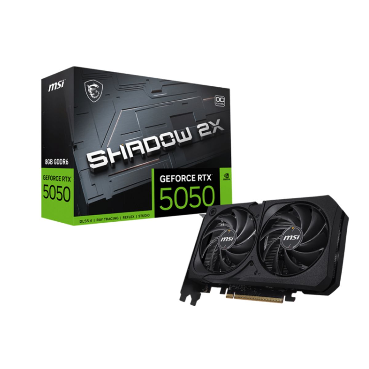 MSI - Tarjeta De Video Msi NVIDIA GeForce RTX 5050 8G SHADOW 2X OC