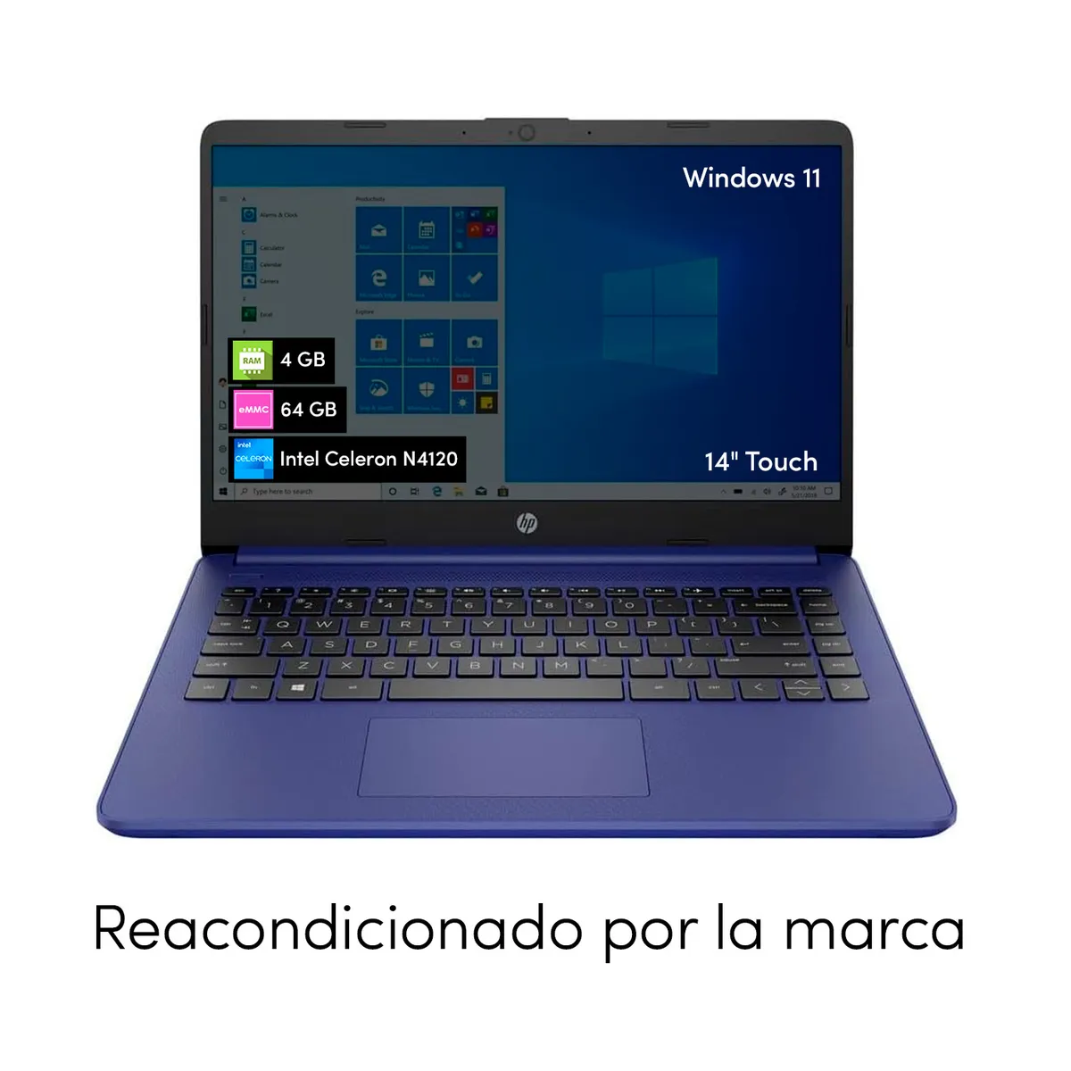 HP - Notebook HP Intel Celeron 4GB 64GB 14 Táctil W11