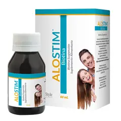 ALOSTIM - BIOTINA, suplemento alimentario. Refuerzo cabello y uñas. Dosis adaptable por 60 mL