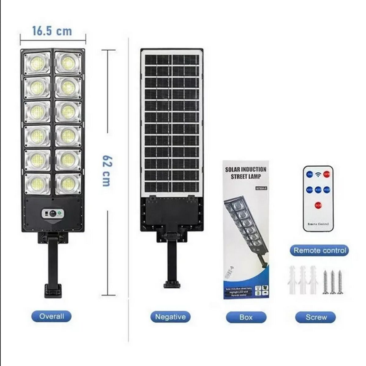 GENERICO - Foco Led Exterior Sensor Movimiento Solar 400w