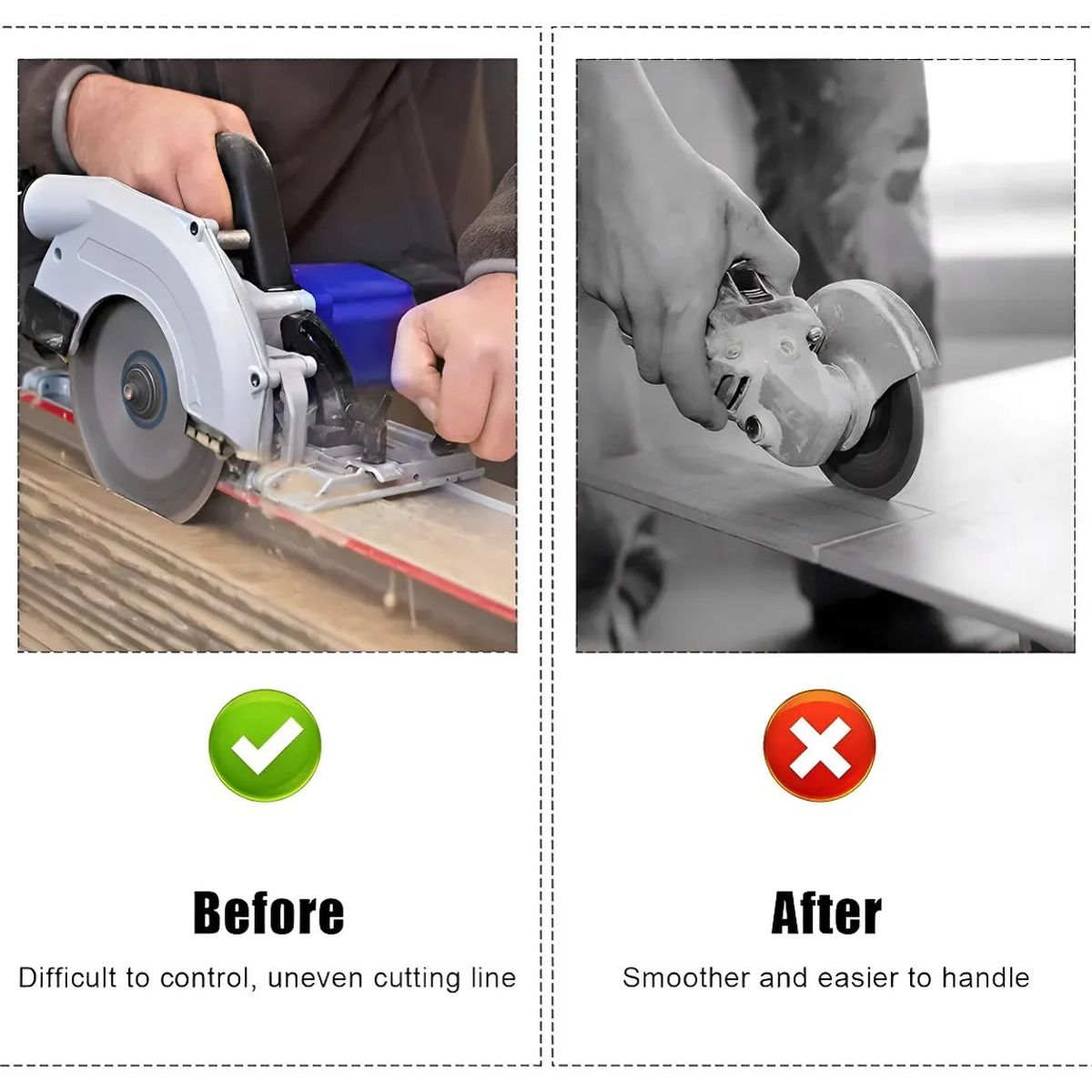 CEGRU - Guía De Corte Biselado Angulo 45° Porcelanato Azulejos