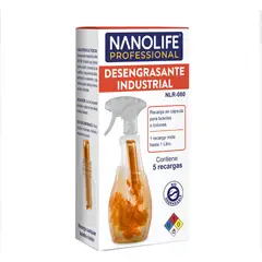 NANOLIFE - DESENGRASANTE INDUSTRIAL - 5 recargas
