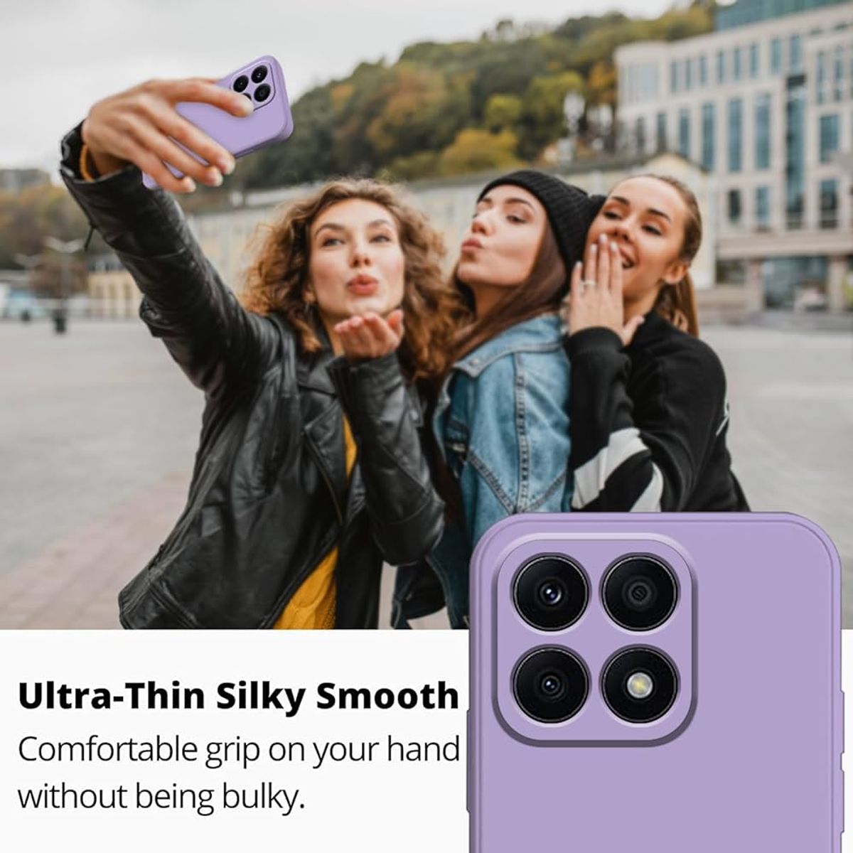 GENERICO - Carcasa De Silicona Slim Para Xiaomi 15T - Púrpura