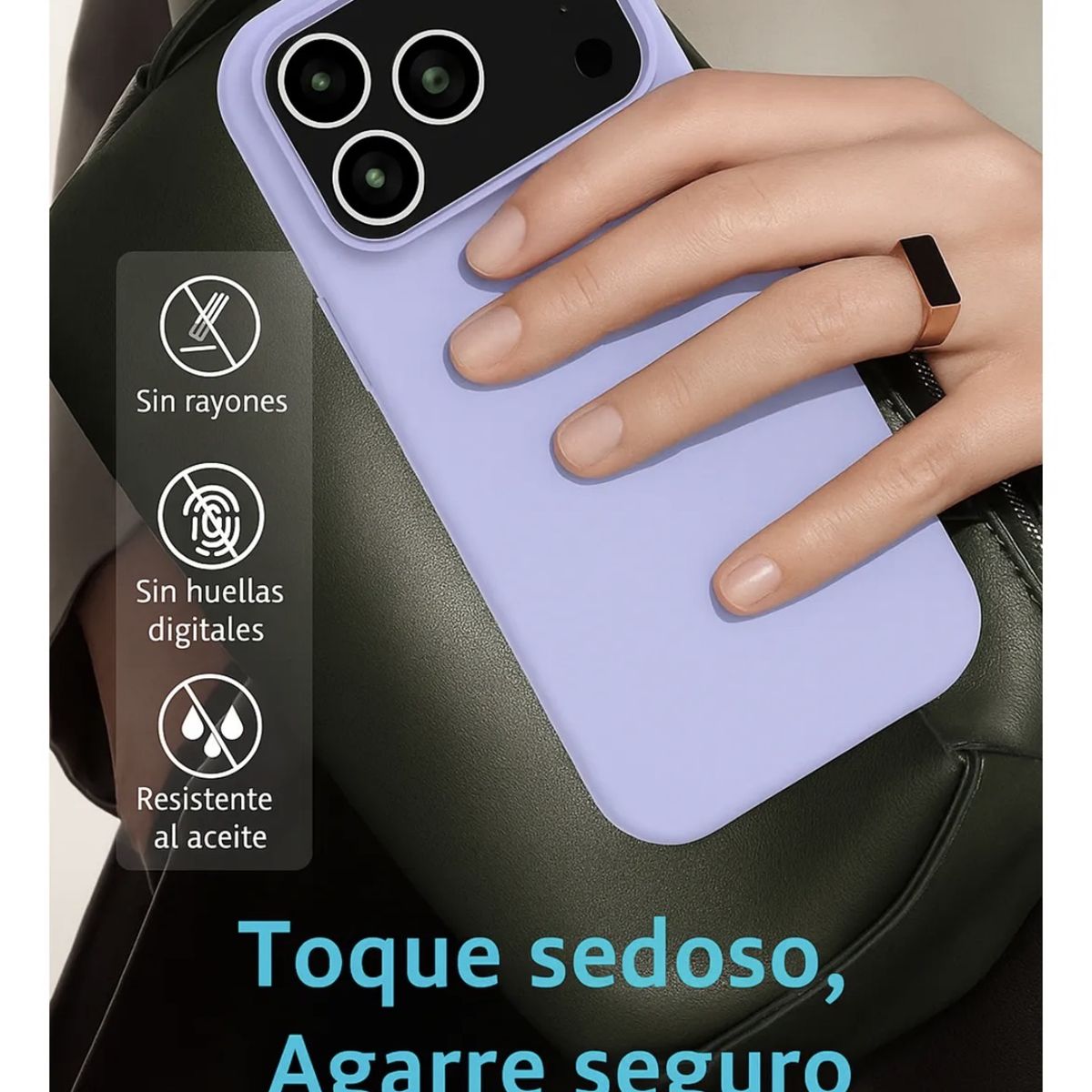 GENERICO - Carcasa De Silicona Soft Para iPhone 17 Pro - Púrpura