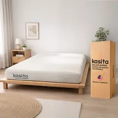 GENERICO - Colchon 1.5 Plazas Espuma 105x190x18 Kasita Dulces Sueños