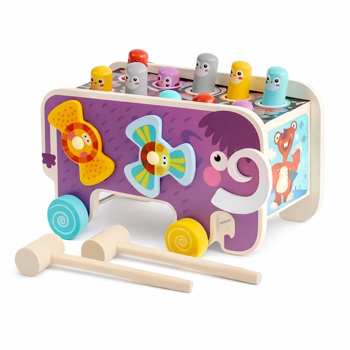 ABC - Mamut Musical Montessori de Madera Educativo 3 en 1