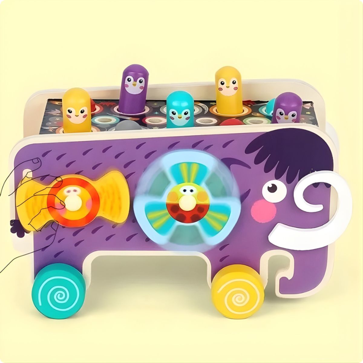 ABC - Mamut Musical Montessori de Madera Educativo 3 en 1